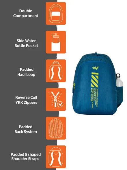 Wildcraft Blaze Light Blue Backpack
