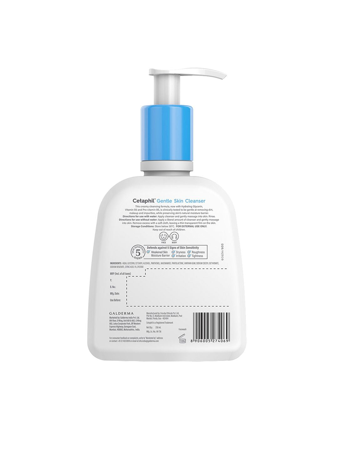 Cetaphil Gentle Skin Cleanser Hydrating Face Wash with Niacinamide & Vitamin B5