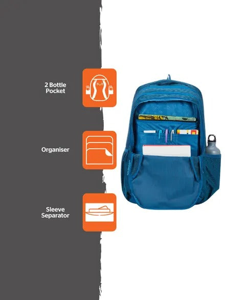 Wildcraft Blaze Blue Backpack