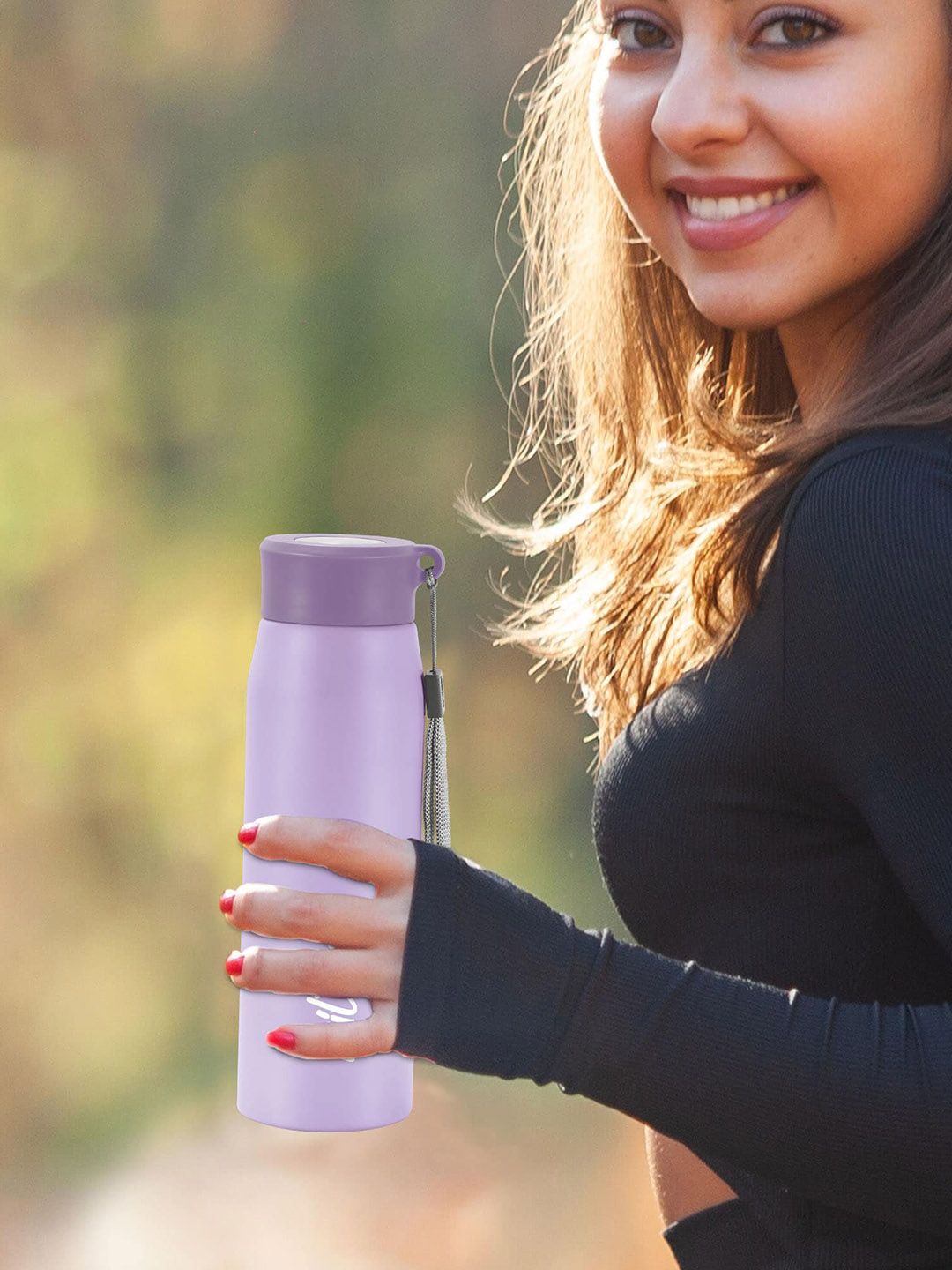 Milton Handy 650 Purple Single Walled Stainless Steel Water Bottle