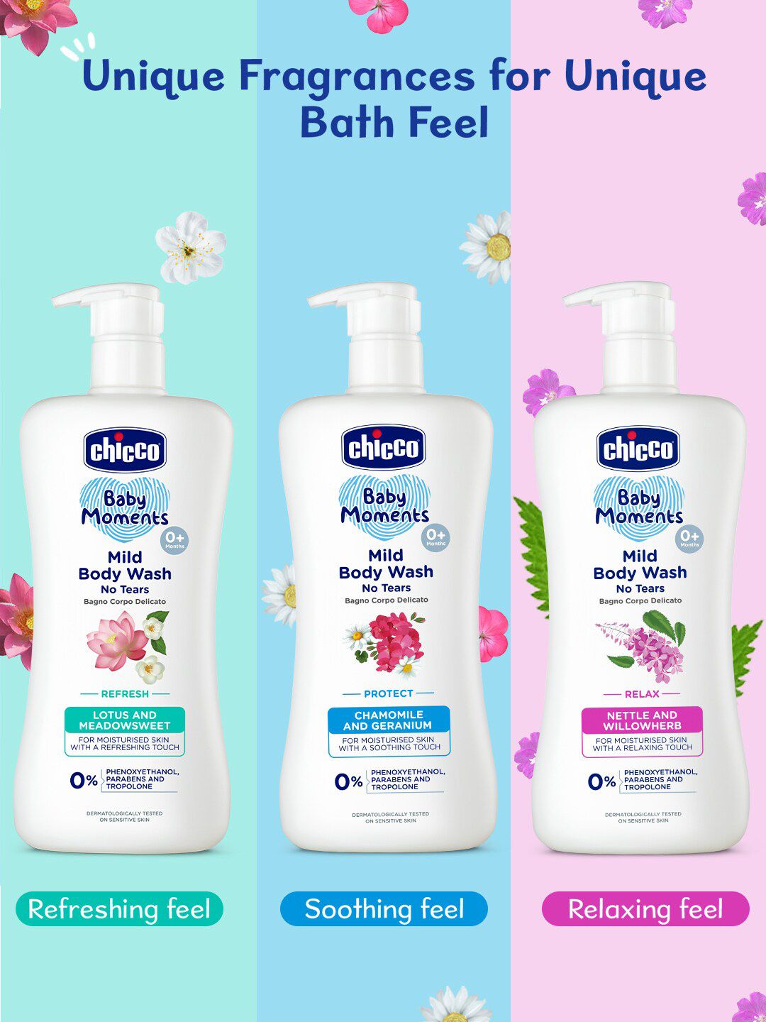 Chicco Baby Moments Mild Body Wash With Nettle & Willowherb