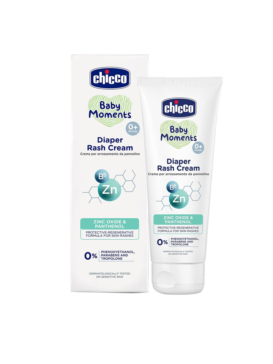 Chicco Baby Moments Diaper Rash Cream - Prevent Rashes & Irritation - 100ml
