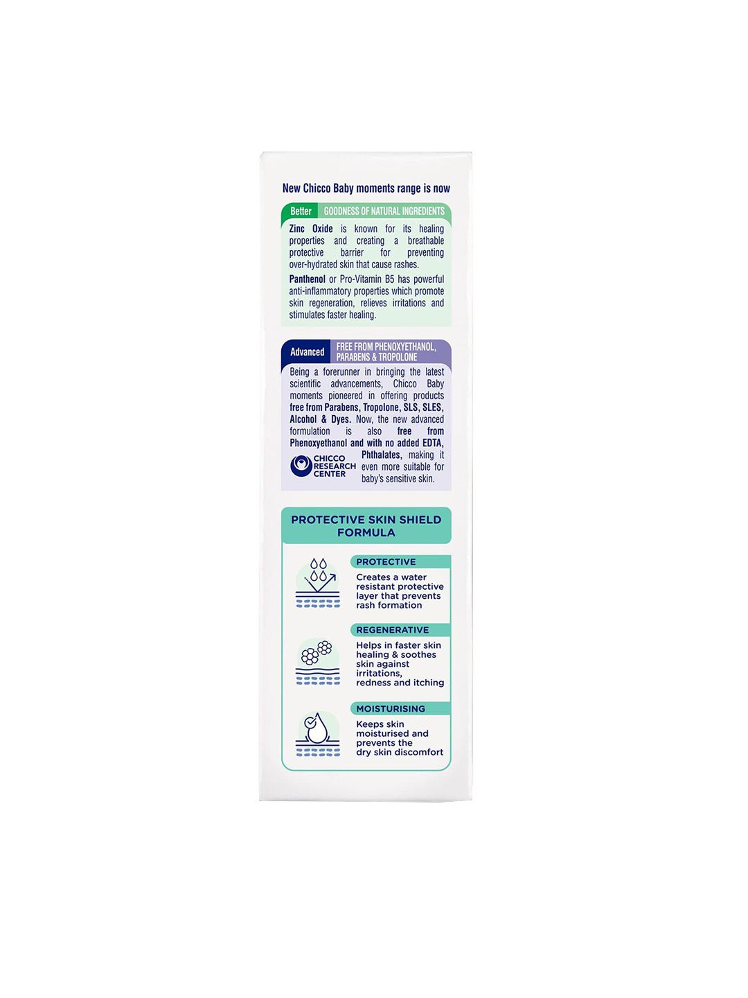 Chicco Baby Moments Diaper Rash Cream - Prevent Rashes & Irritation - 100ml