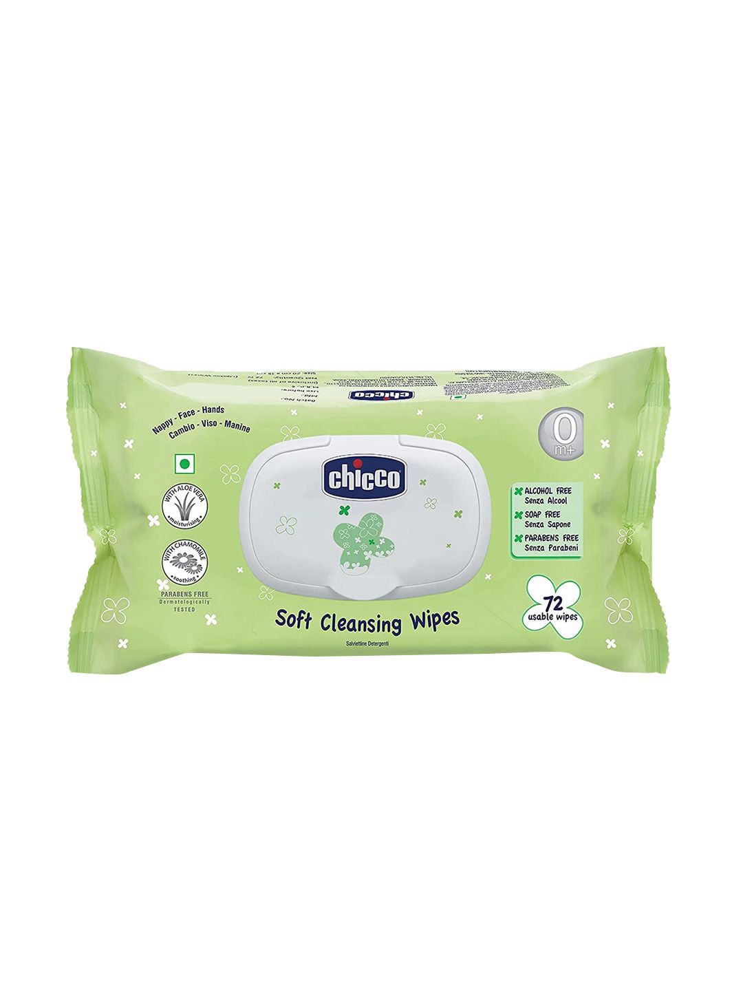 Chicco Baby Moments Soft Cleansing Wipes For Nappy Face & Hands