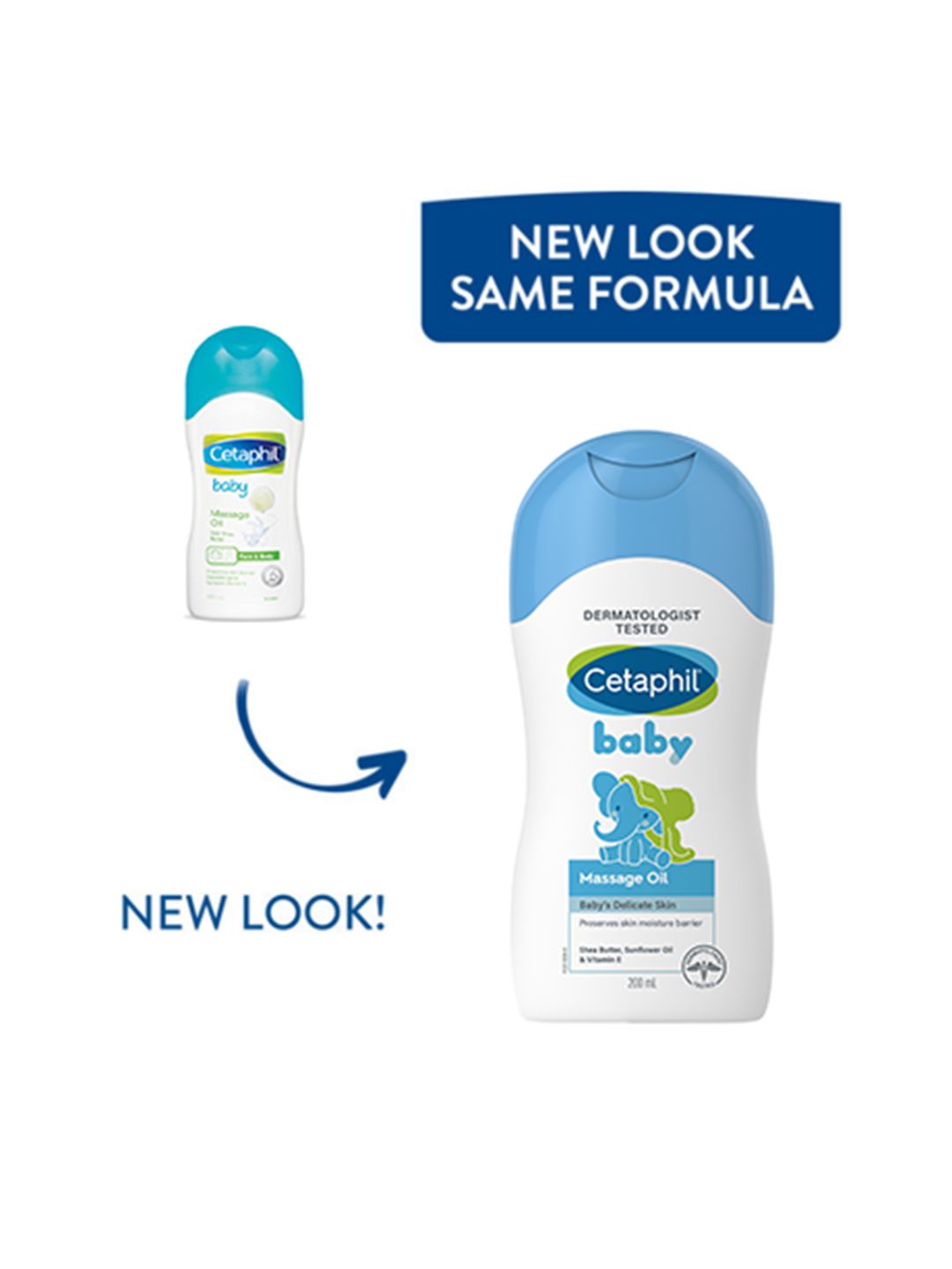 Cetaphil Baby Massage Oil with Sunflower Seed Oil for 24Hr Hydration - 200 ml