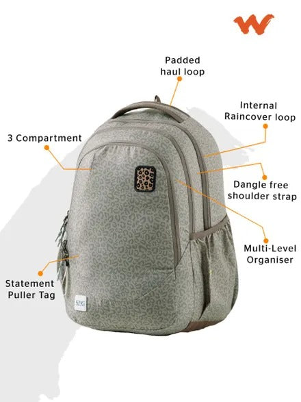 Wildcraft WIKI GIRL 3 Pardus School Bag