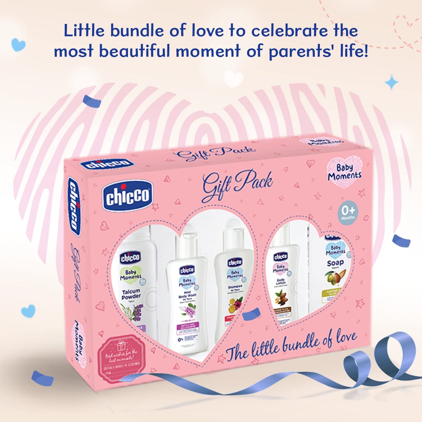 Chicco Baby Essential Gift Set Pink with CHICCO Baby Essential Gift Set Blue Gift