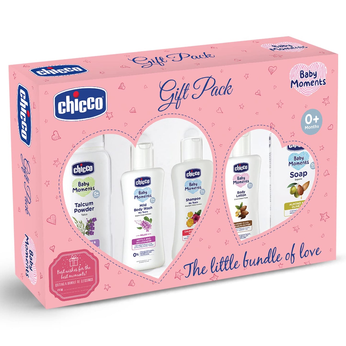 Chicco Baby Essential Gift Set Pink with CHICCO Baby Essential Gift Set Blue Gift