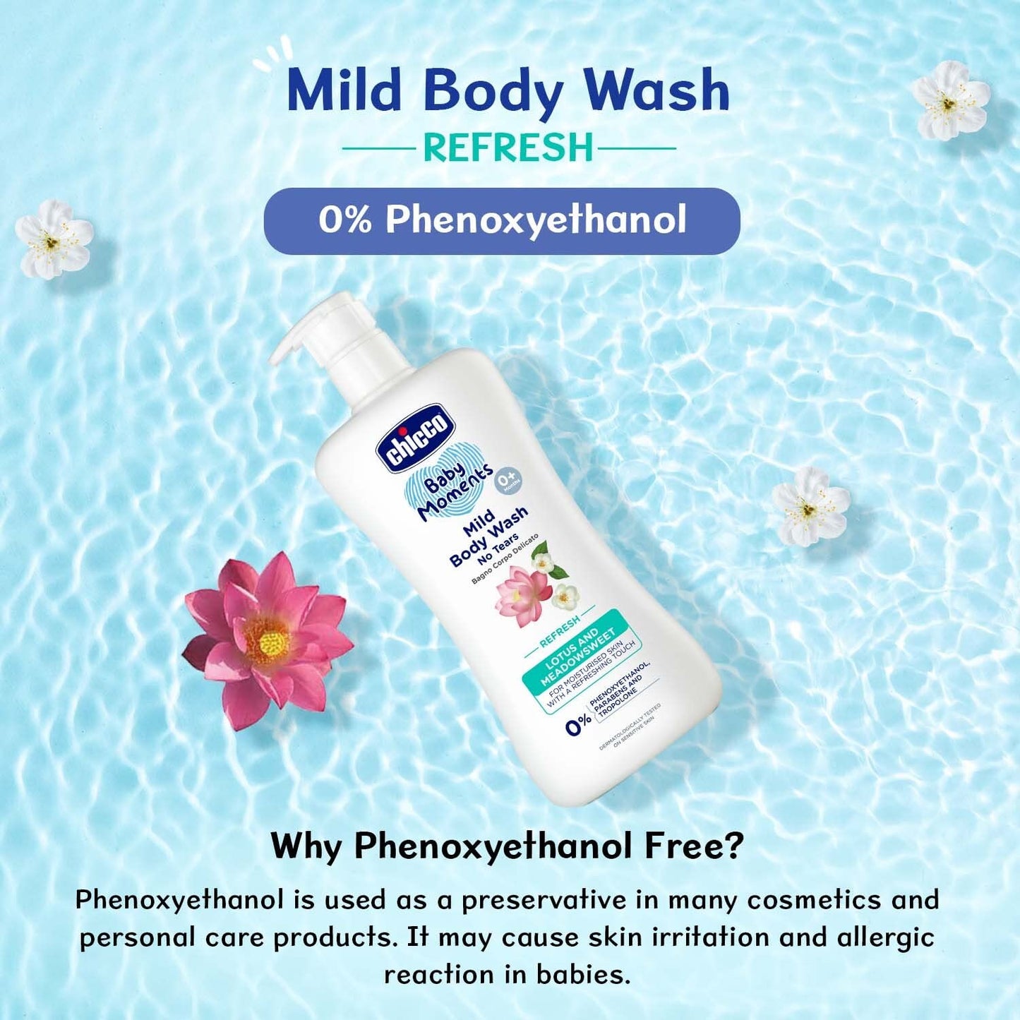 Chicco Baby Moments Mild Body Wash With Lotus & Meadowsweet