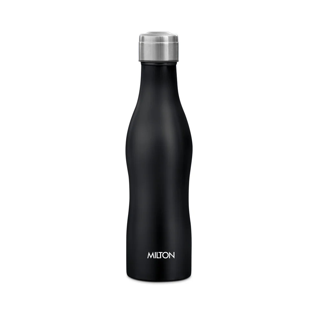 Milton Black Campa 800 Single Wall Stainless Steel Water Bottle