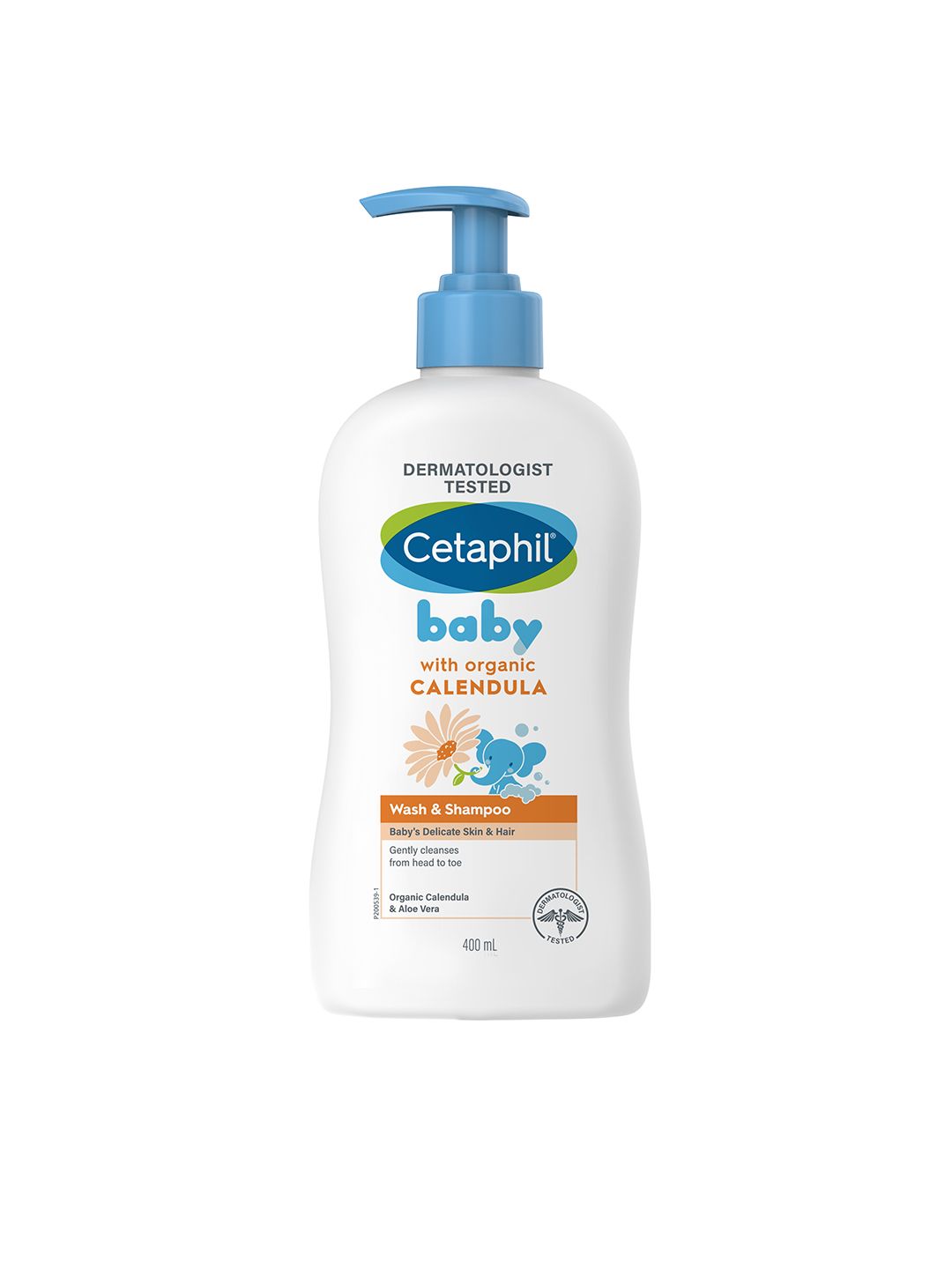 Cetaphil Baby Wash & Shampoo with Organic Calendula & Tear Free Formula - 400ml