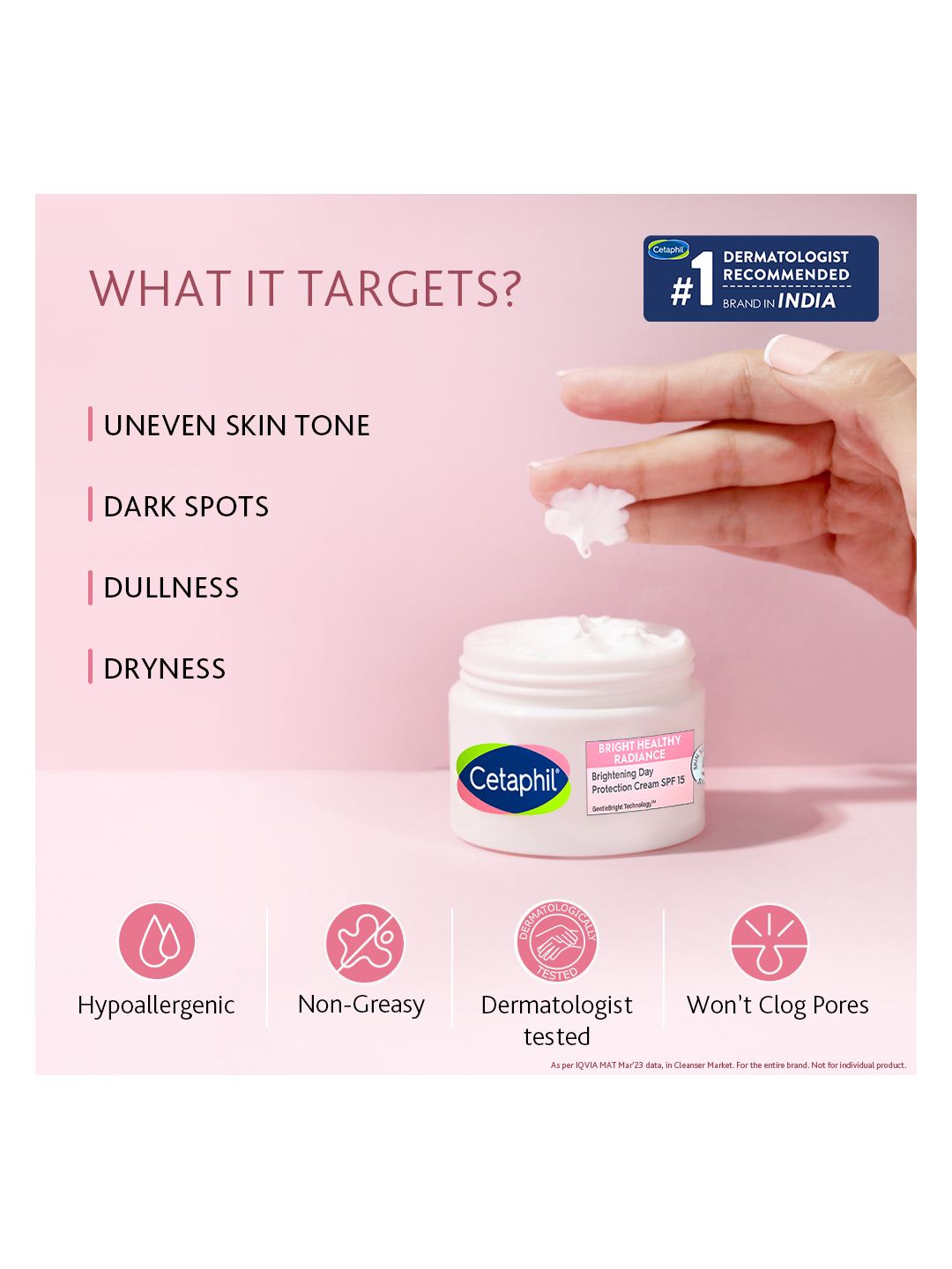 Cetaphil Bright Healthy Radiance Day Cream for Uneven Skin Tone with Niacinamide - 50 g