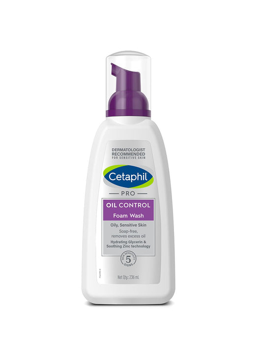 Cetaphil PRO Oil Control Foam Face Wash for Acne & Oily Prone Skin - 236 ml