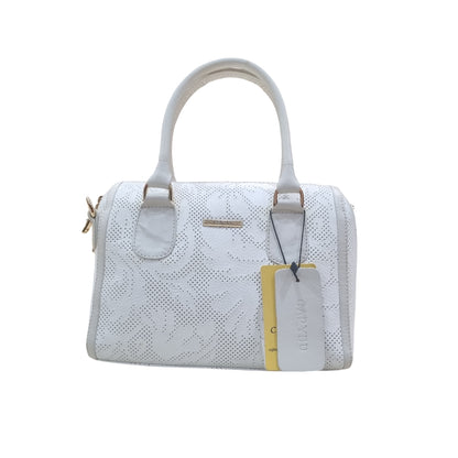 Carybu White Ladies Pure Leather Hand - Bag Small