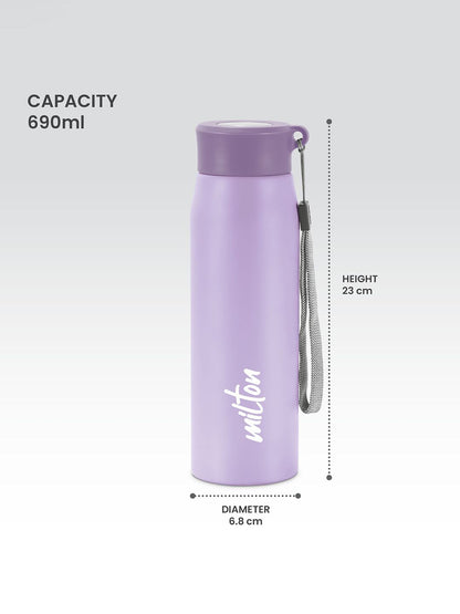 Milton Handy 650 Purple Single Walled Stainless Steel Water Bottle