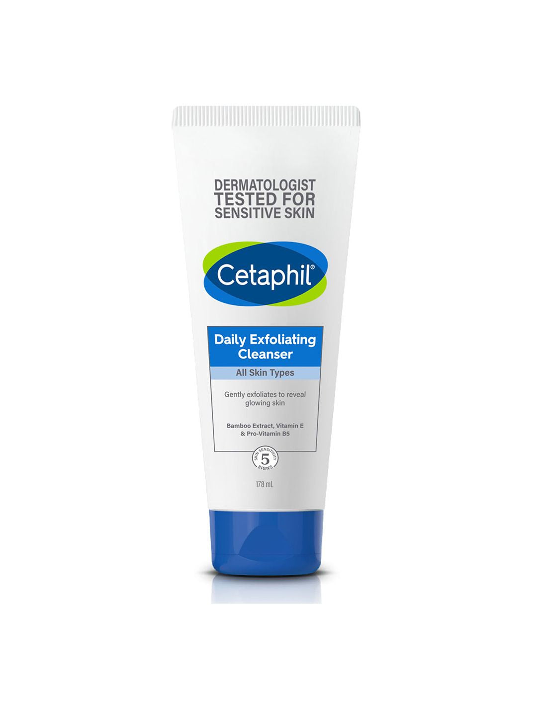 Cetaphil Daily Exfoliating Cleanser for All Skin Types to Remove Dirt & Oil - 178 ml