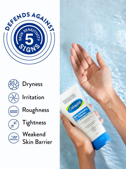 Cetaphil Daily Exfoliating Cleanser for All Skin Types to Remove Dirt & Oil - 178 ml