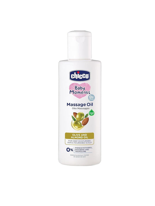 Chicco Baby Moments Moisturizing Massage Oil with Olive & Almond Oil