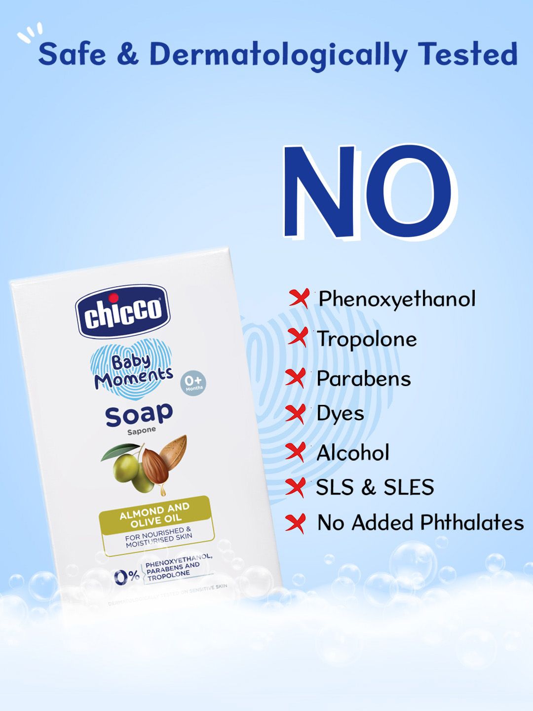 Chicco Buy 3 & Get 1 Free Baby Movement Soap For Nourished & Moisturized Skin