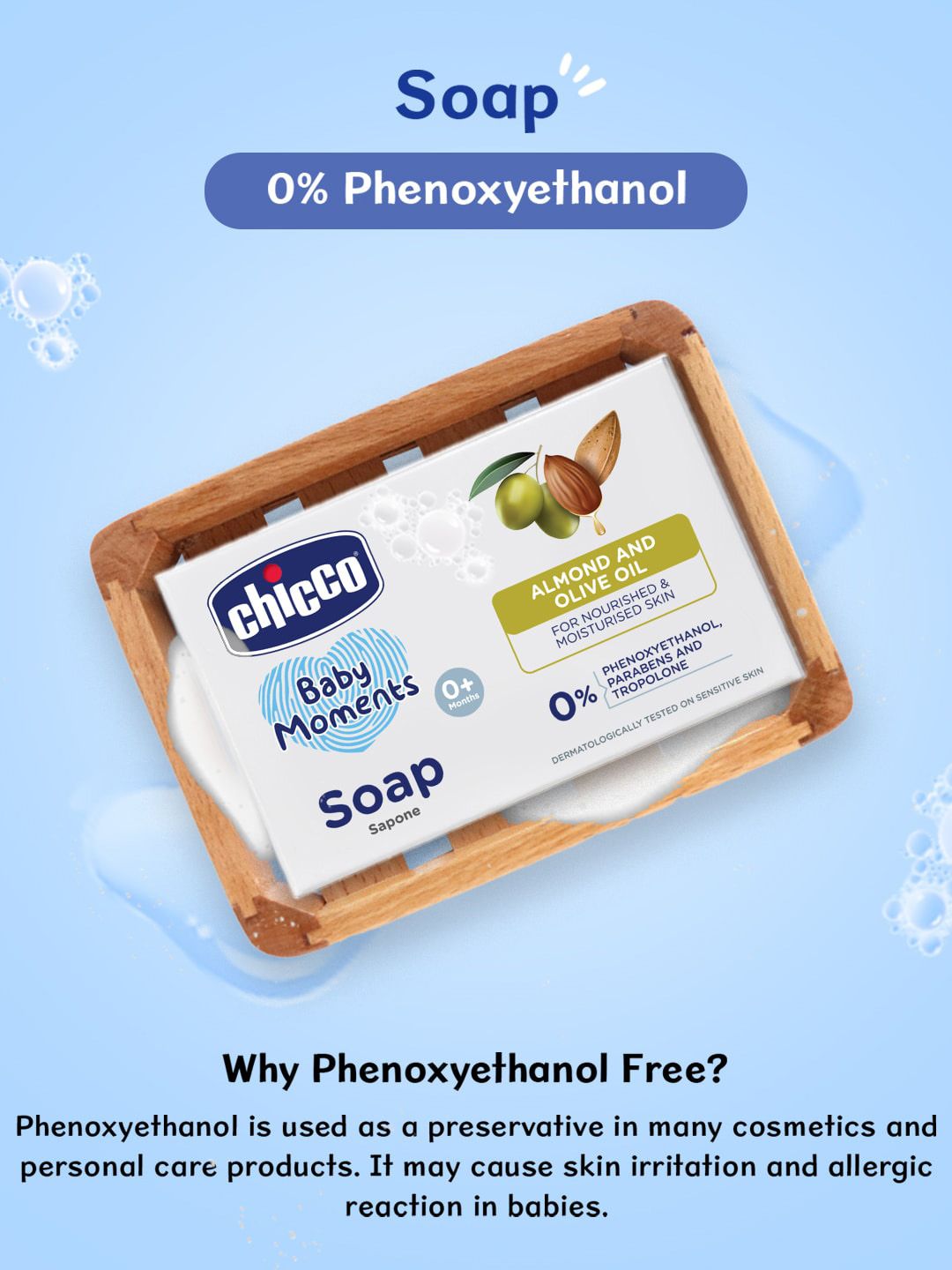 Chicco Buy 3 & Get 1 Free Baby Movement Soap For Nourished & Moisturized Skin