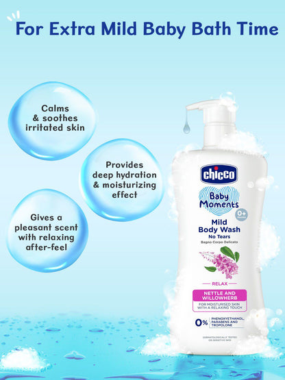 Chicco Baby Moments Mild Body Wash With Nettle & Willowherb
