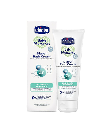Chicco Baby Moments Diaper Rash Cream - Prevent Rashes & Irritation - 100ml