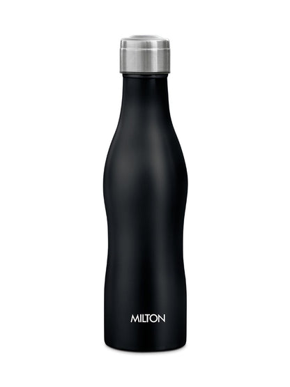 Milton Black Campa 800 Single Wall Stainless Steel Water Bottle