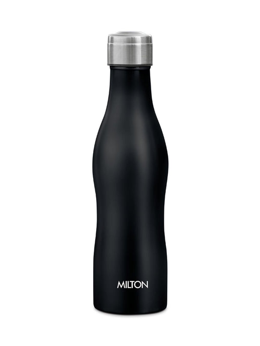 Milton Black Campa 800 Single Wall Stainless Steel Water Bottle