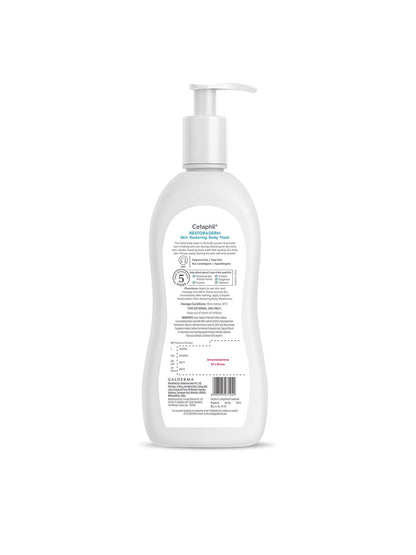 Cetaphil Restoraderm Body Wash to Repair Skin Barrier for Dry Itchy Irritated Skin - 295ml
