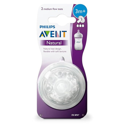 PHILIPS  AVENT SCF043/27 TEAT NATURAL MEDIUM FLOW