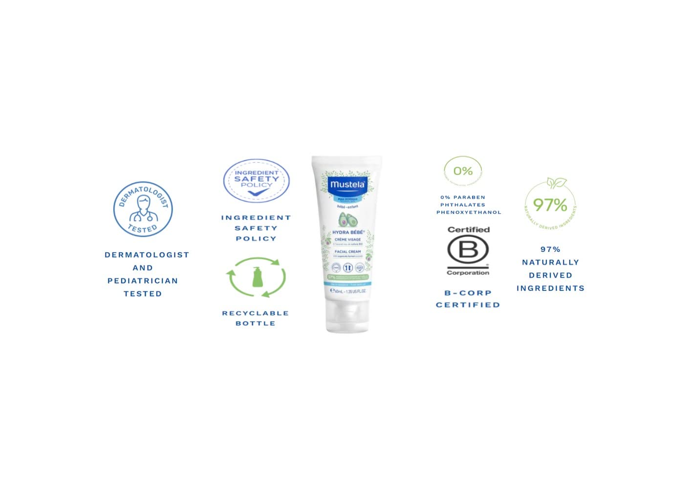 MUSTELA HYDRA BEBE BABY FACE CREAM