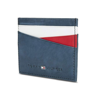 TOMMY HILFIGER TH/ CHURCHILL CH08 Card Holder NAVY+RED+WHITE