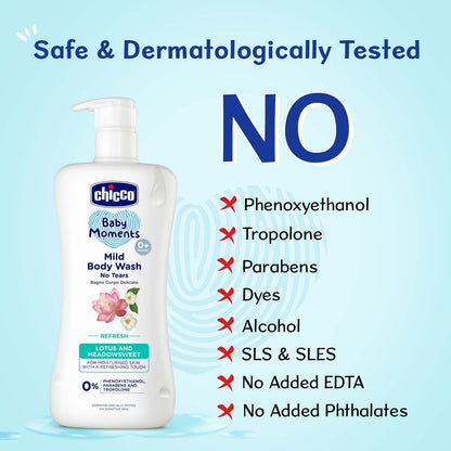 Chicco Baby Moments Mild Body Wash With Lotus & Meadowsweet