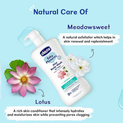 Chicco Baby Moments Mild Body Wash With Lotus & Meadowsweet