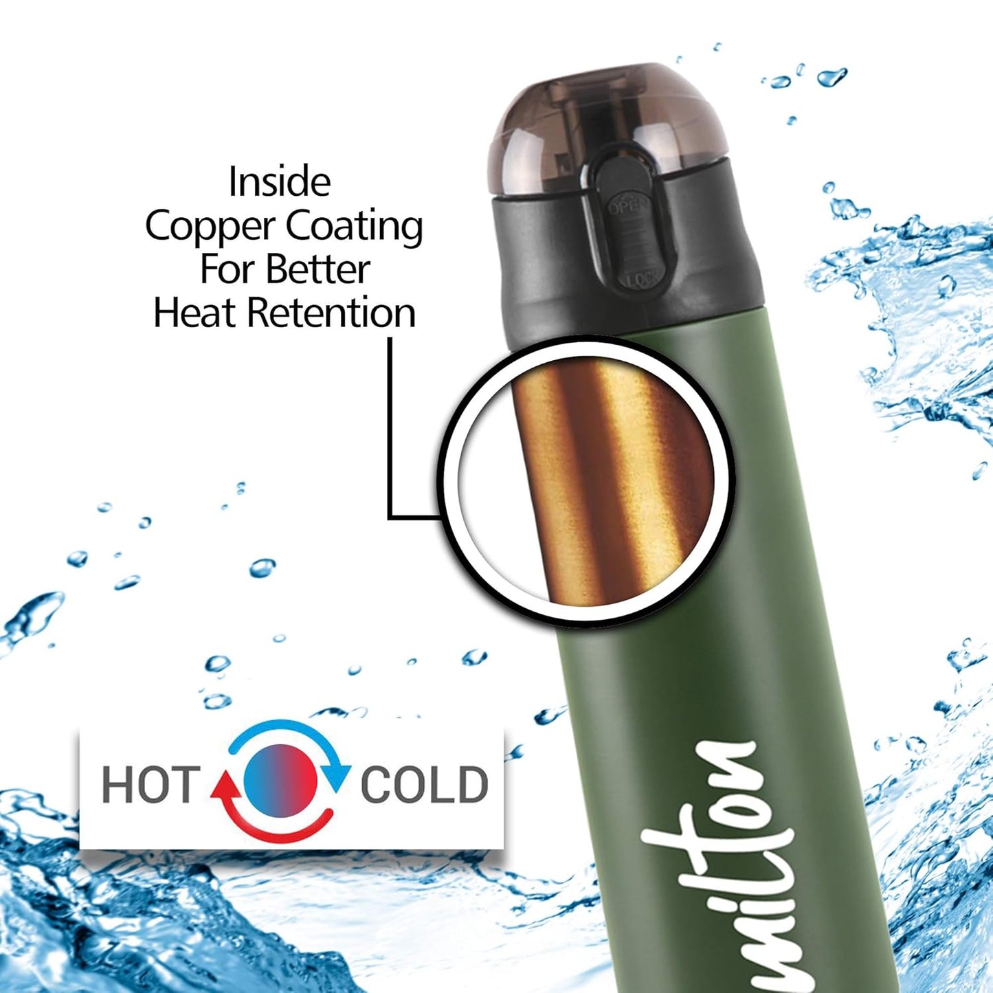 Milton New Crown 900 Thermosteel Water Bottle