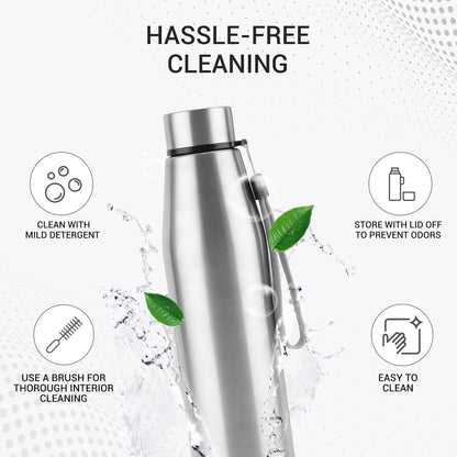 Milton Drift Stainless Steel Water Bottle 3 Piece Set - 1000ml