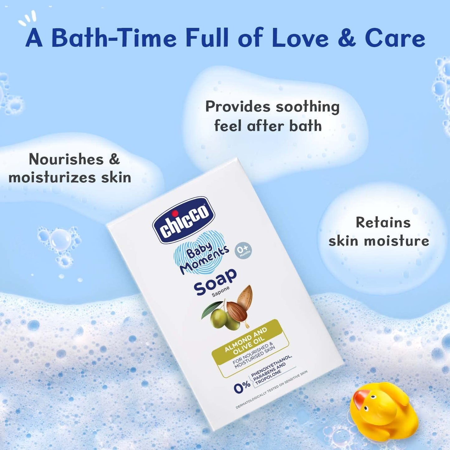 CHICCO  BABY SOAP  75 GRAMS PACK OF 3