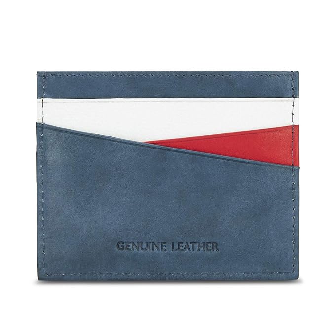 TOMMY HILFIGER TH/ CHURCHILL CH08 Card Holder NAVY+RED+WHITE