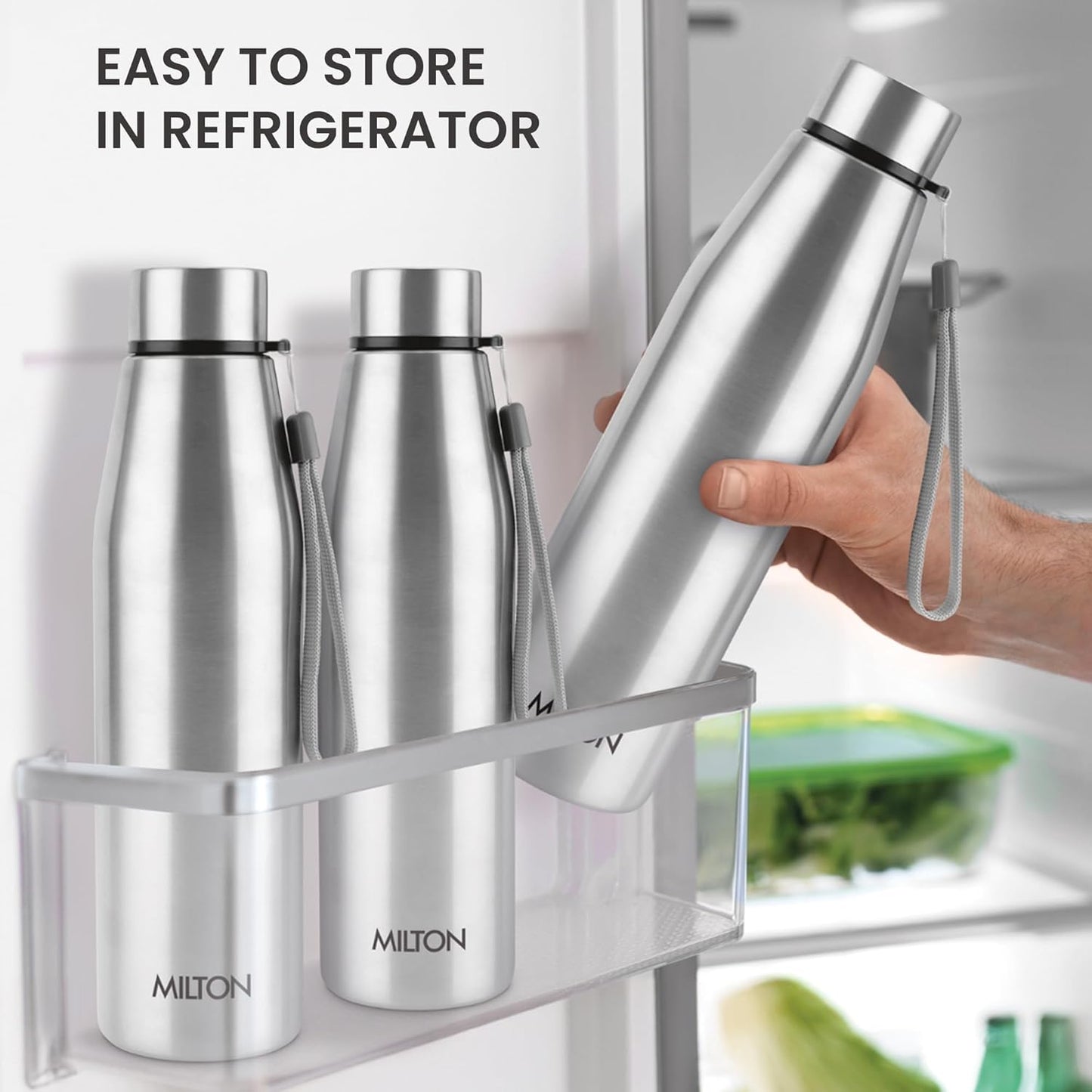 Milton Drift Stainless Steel Water Bottle 3 Piece Set - 1000ml