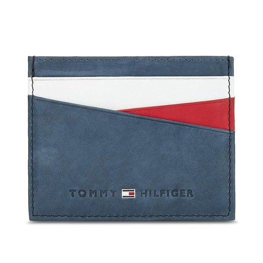 TOMMY HILFIGER TH/ CHURCHILL CH08 Card Holder NAVY+RED+WHITE