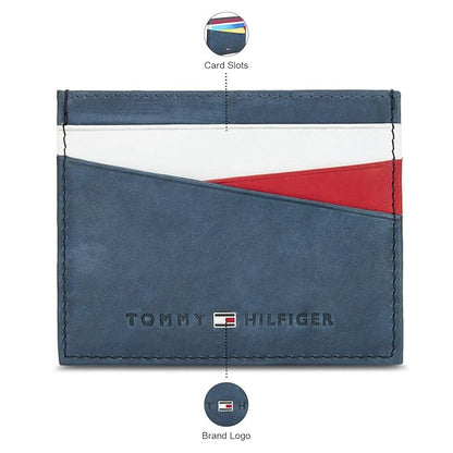 TOMMY HILFIGER TH/ CHURCHILL CH08 Card Holder NAVY+RED+WHITE