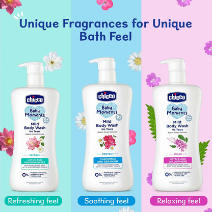 Chicco Baby Moments Mild Body Wash With Lotus & Meadowsweet