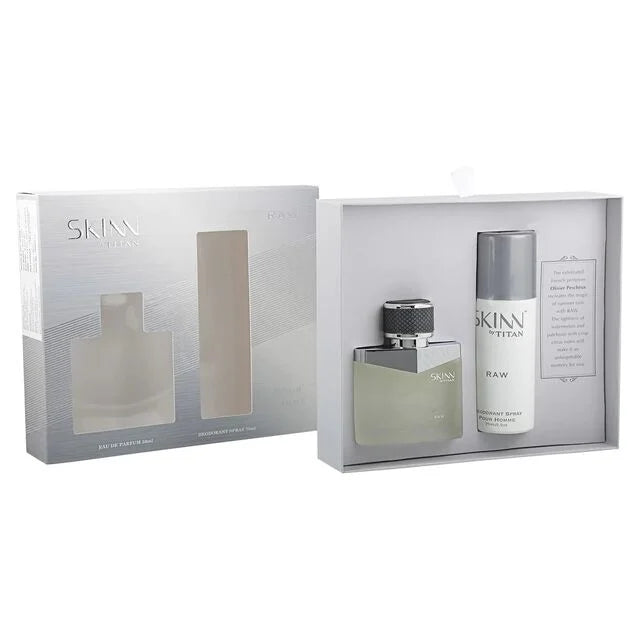 SKIN BY TITAN  CLASSIC COFFERET (RAW EDP,RAW DEO)  50ML-75ML