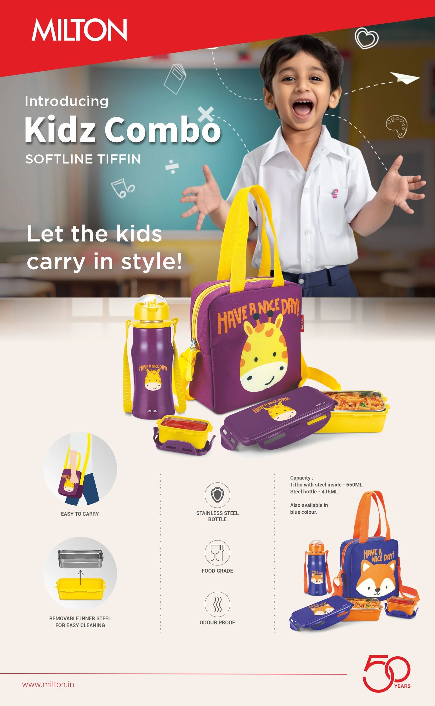 Milton Kidz Combo Tiffin Box