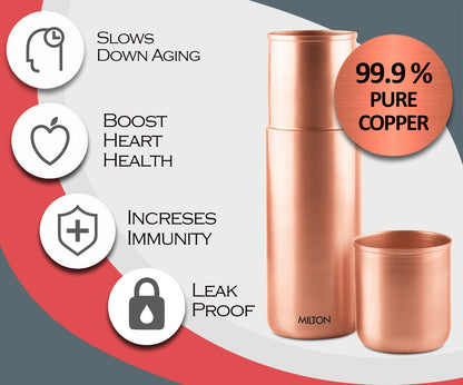 Milton Copper Bed Pot Water Bottle - 1100ml