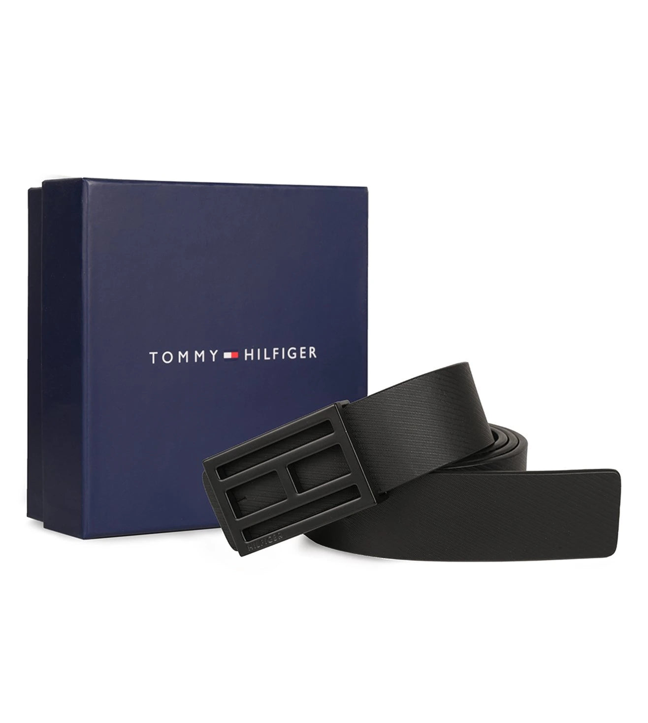 TOMMY HILFIGER  TH/FREDERICKREV0108 BELT BLACK +NAVY  L