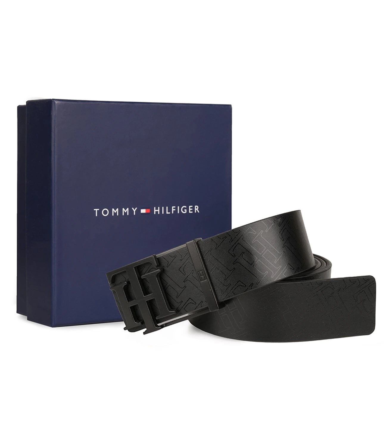 TOMMY HILFIGER  TH / LEONARDO / REVSIBLE / BLACK +BROWN