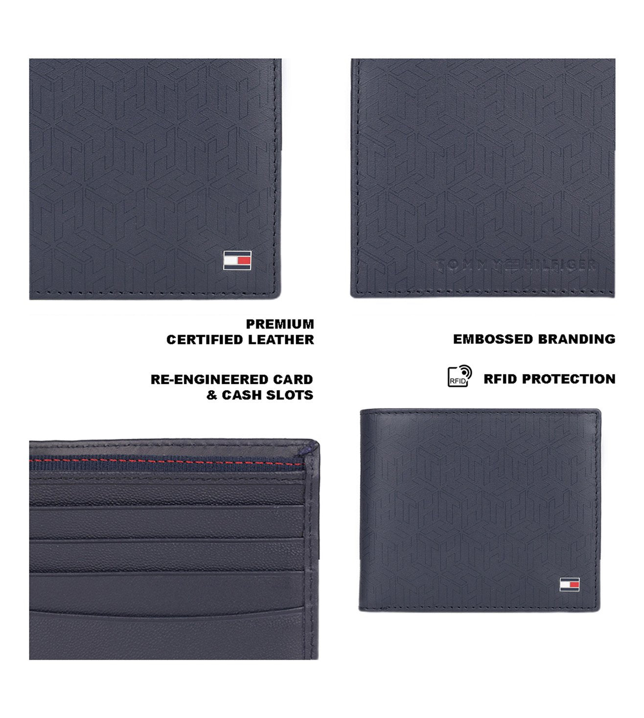 TOMMY HILFIGER  TH/STEFANO GC-W08 WALLET NAVY