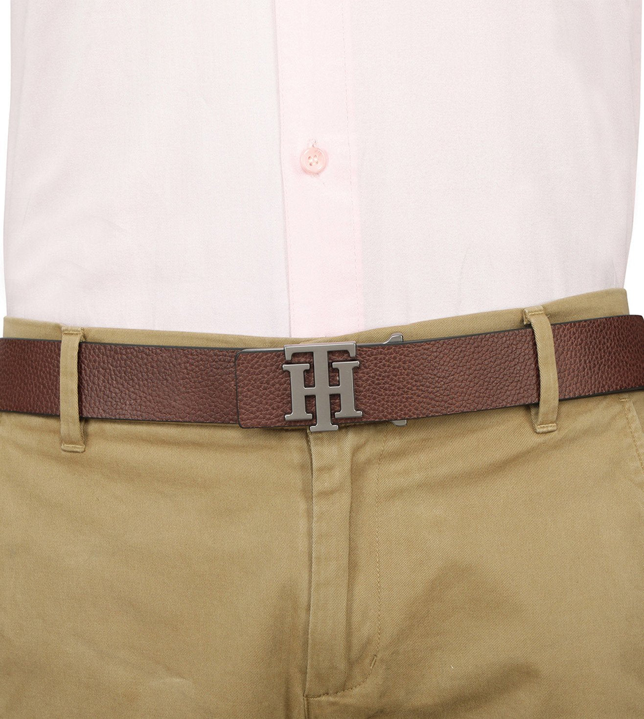 TOMMY HILFIGER  TH / LEVENSTEINN REV03 BELT BROWN