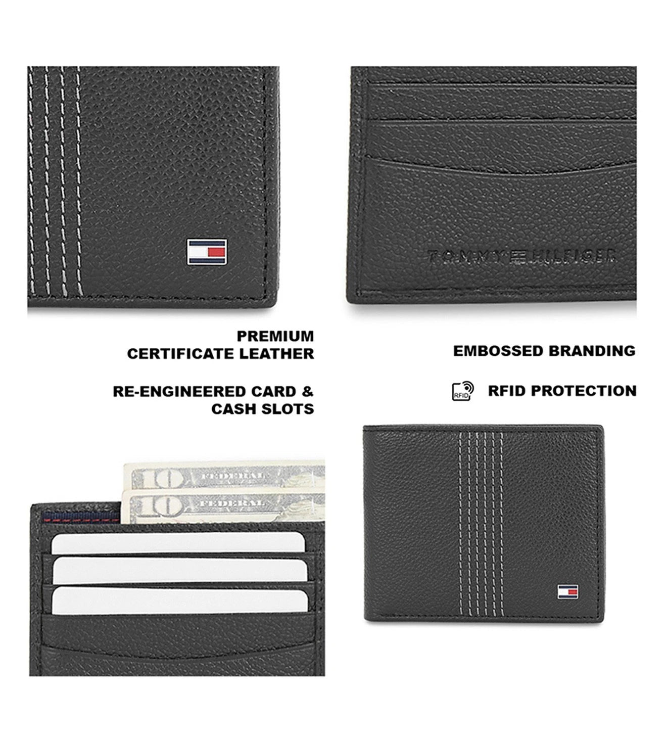 TOMMY HILFIGER TH / VARENNA GC-W01 WALLET BLACK